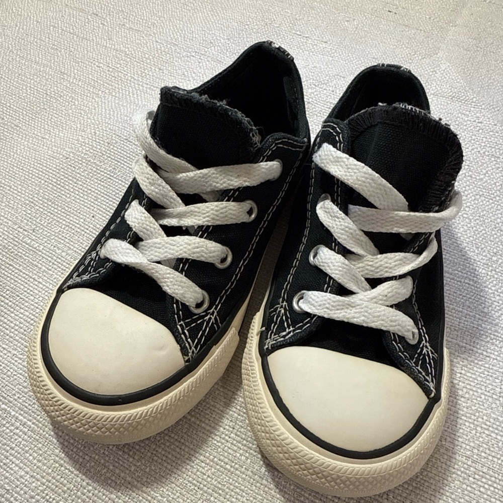 Converse Black and White Kids Sneakers - Picture 2 of 6